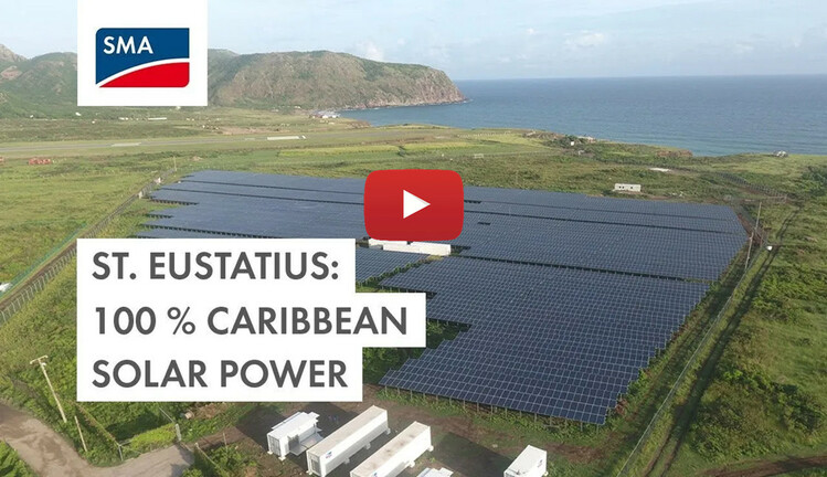 St. Eustatius 100% caribbean solar power
