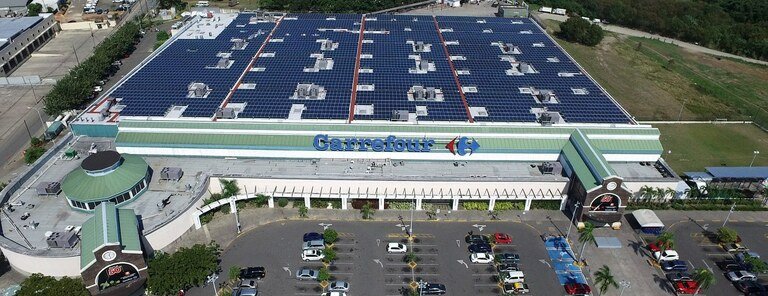 多米尼加共和国圣多明哥CARREFOUR 1.23MW太阳能电站